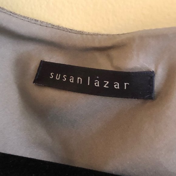 Susan Lazar Light Grey 100% Worsted Wool Suit - Picture 6 of 7